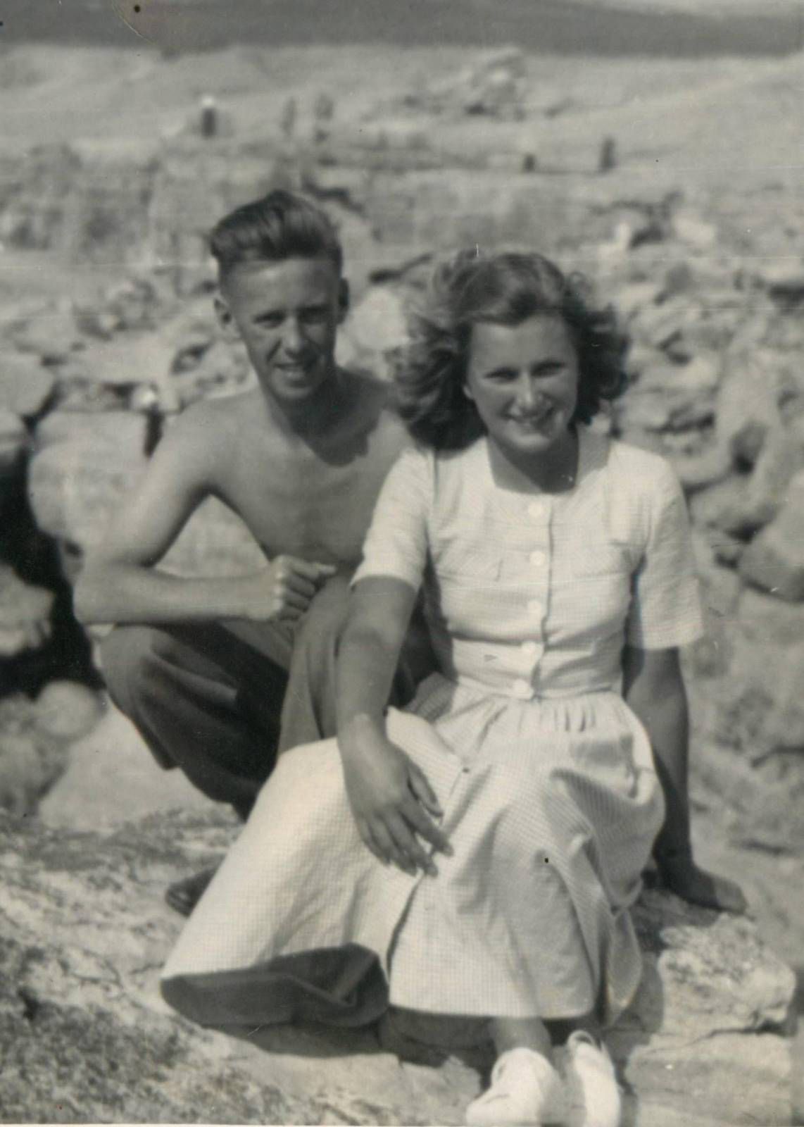 Pat and Mary as a young couple
